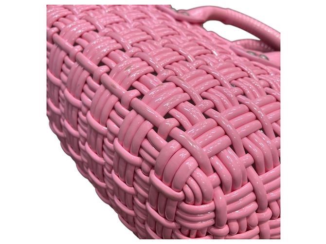 Borsa a tracolla Balenciaga Bistro Basket XS Rosa - vista 7