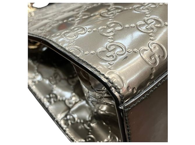 Borsa a tracolla Gucci Horsebit Emily Marrone Argento - vista 6