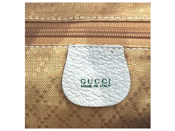 Mochila Gucci azul de camurça e couro - vista 4