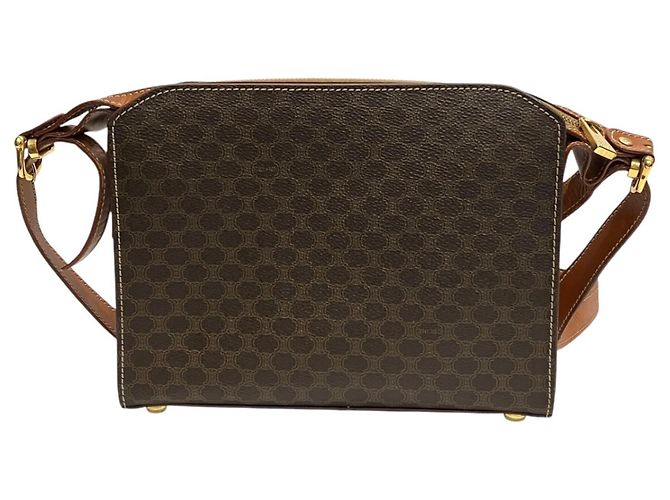 Céline Bolso de hombro Celine Macadam de piel Castaño - vista 2