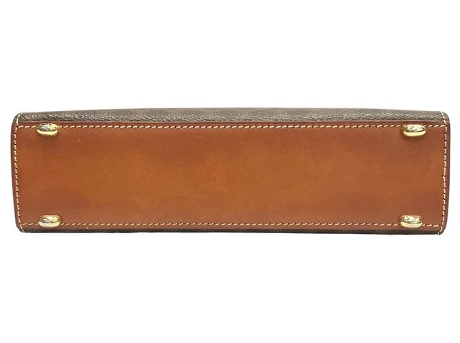 Céline Bolso de hombro Celine Macadam de piel Castaño - vista 3