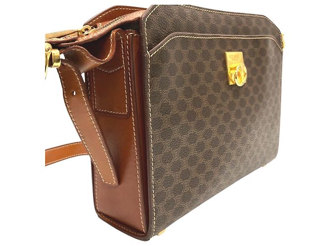 Céline Bolso de hombro Celine Macadam de piel Castaño - vista 5