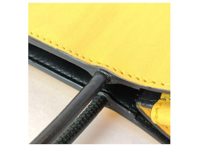 Borsa a mano Fendi in pelle gialla Giallo - vista 5