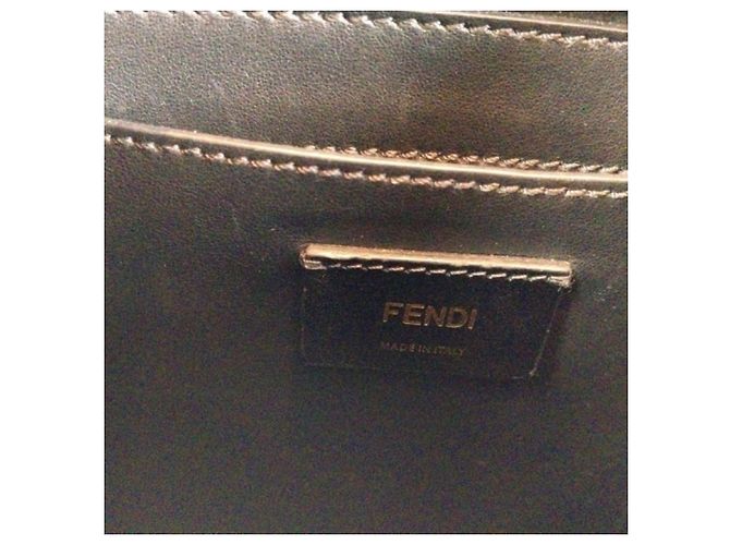 Borsa a mano Fendi in pelle gialla Giallo - vista 9