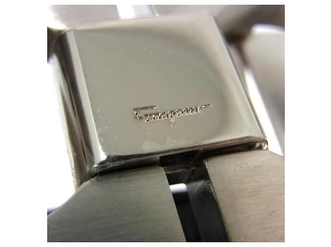Salvatore Ferragamo Gancini Ledergürtel Schwarz - Ansicht 4