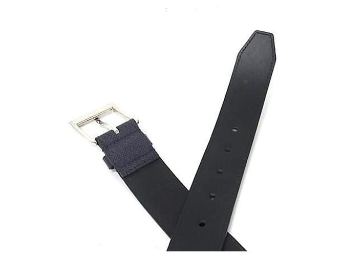 Louis Vuitton Taiga Leather Belt Navy blue - view 3