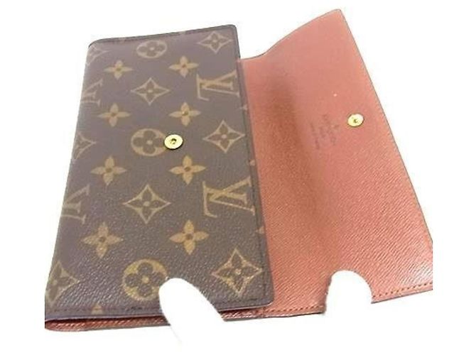 Louis Vuitton Portefeuille Tresor International Long Wallet Marron Monogramme - vue 3