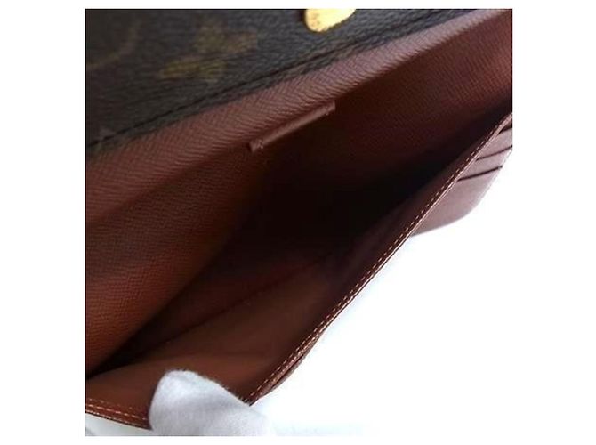 Louis Vuitton Portefeuille Tresor International Long Wallet Marron Monogramme - vue 5
