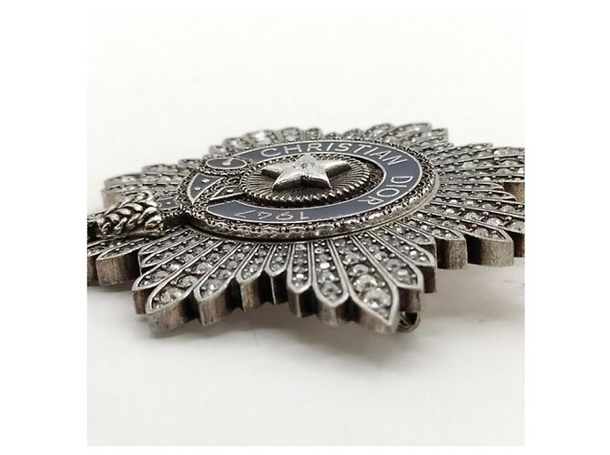 Spilla Christian Dior 1947 Signature BUFFALO STAR Argento - vista 2