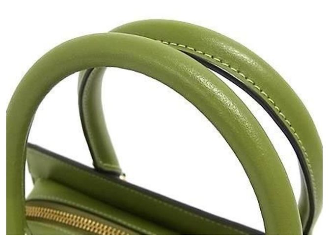 Borsa COACH Grace Carryall CC141 in pelle verde - vista 2