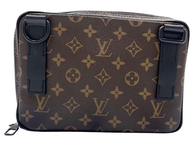 Sac à épaule Louis Vuitton Monogram Pochette Marron Noir - vue 2