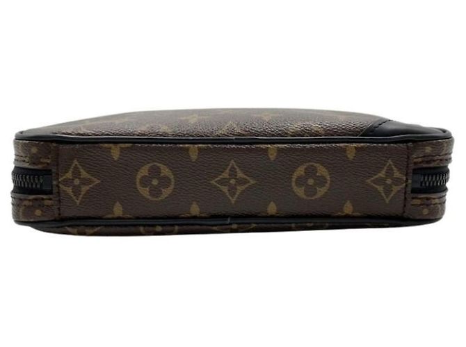 Sac à épaule Louis Vuitton Monogram Pochette Marron Noir - vue 3