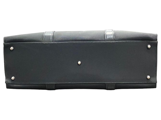 Borsa Business Gucci Canvas Leather 114262 Nero - vista 3