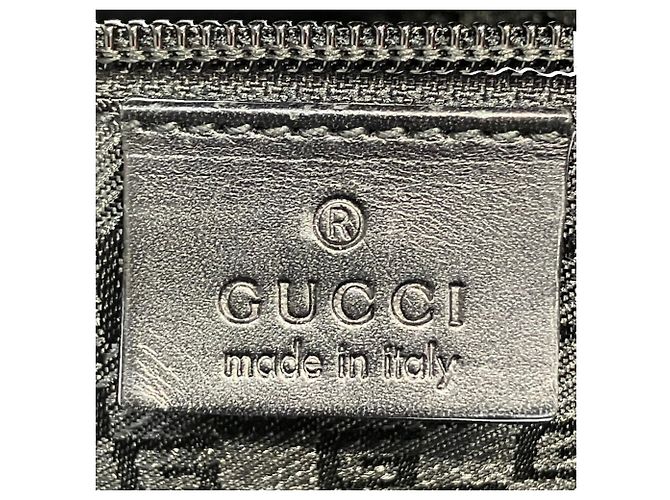 Borsa Business Gucci Canvas Leather 114262 Nero - vista 4
