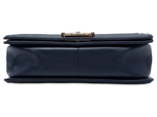 Chanel Blue Old Medium Quilted Lambskin Boy Flap Azul Azul marino - vista 3
