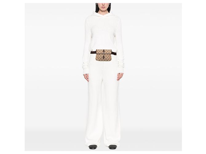 Gucci Jackie Gürteltasche aus beigem GG Canvas - Ansicht 6
