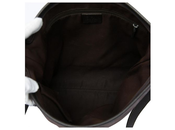 Borsa a tracolla Gucci Abbey D Ring in nylon GG marrone Marrone scuro - vista 4