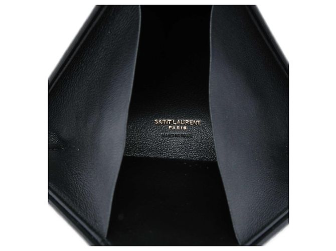 Autre Marque Clutch Pyramide Small in pelle nera Saint Laurent Nero - vista 4