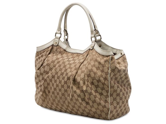 Gucci Sukey Tote Large aus GG Canvas beige - Ansicht 2