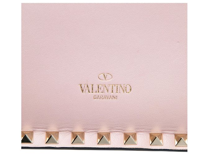 Pochette da polso Valentino Rockstud in nappa blu effetto acquerello Blu chiaro - vista 5