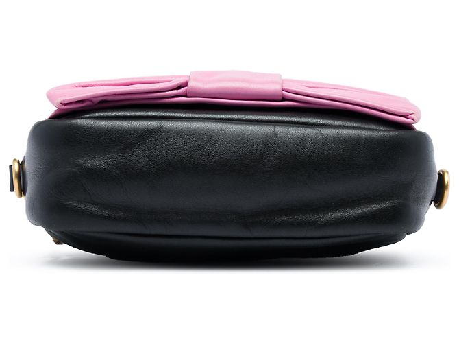 Bow Prada Borsa crossbody in nappa nera con fiocco Fiocco Nero - vista 3