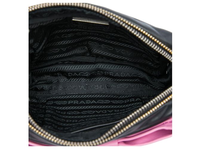 Bow Prada Borsa crossbody in nappa nera con fiocco Fiocco Nero - vista 4