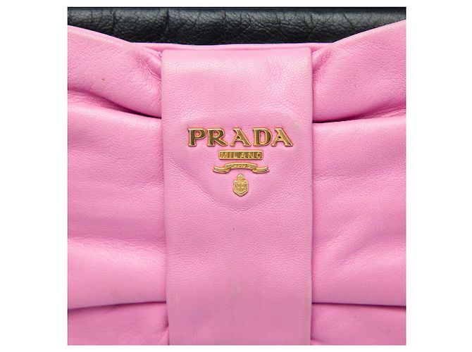 Bow Prada Borsa crossbody in nappa nera con fiocco Fiocco Nero - vista 5