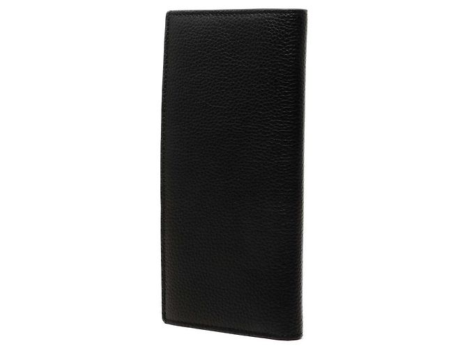 Autre Marque Cartera larga bifold Dior de piel de becerro granulada negra CD Icon Negro - vista 2