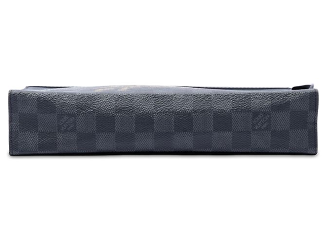 Louis Vuitton Black Damier Graphite Wild Animals Pochette Voyage MM Nero - vista 3