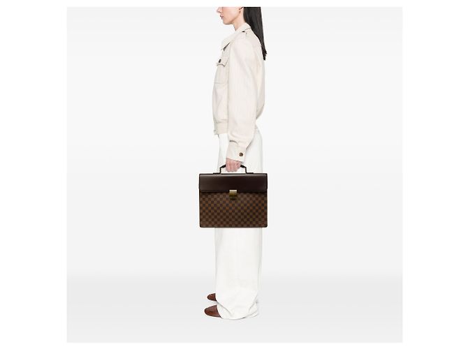 Louis Vuitton Brown Damier Ebene Altona PM Marrom - vista 6