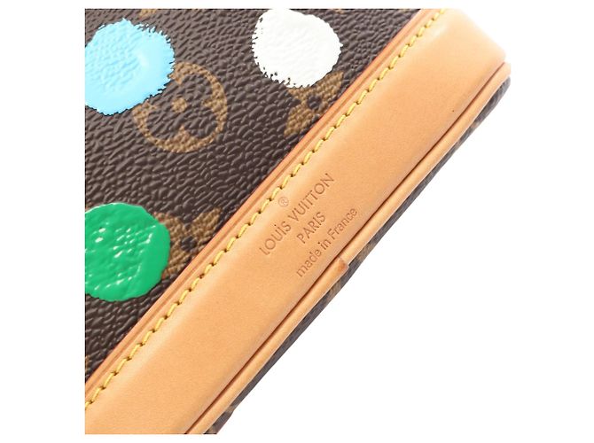 Louis Vuitton Brown Yayoi Kusama Monogram Painted Dots Nano Noe Marrone - vista 5