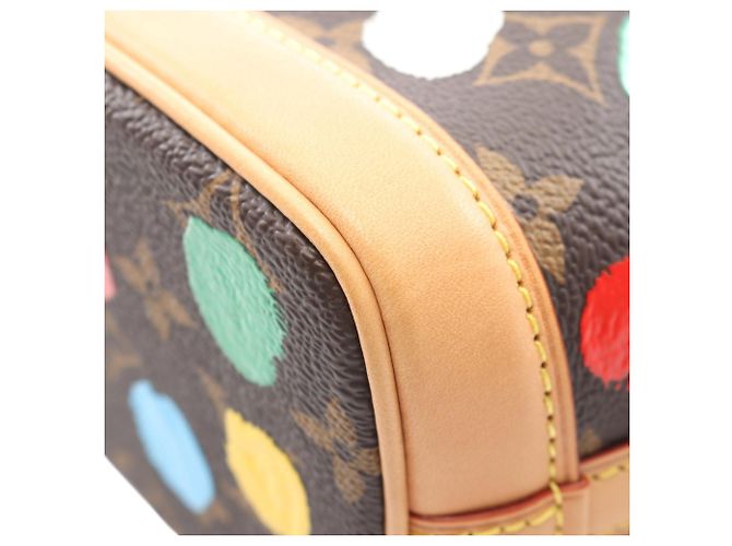 Louis Vuitton Brown Yayoi Kusama Monogram Painted Dots Nano Noe Marrone - vista 7