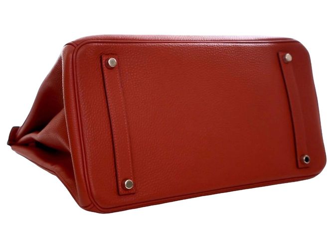 Hermès Red Togo Birkin Retourne 35 Rosso - vista 11