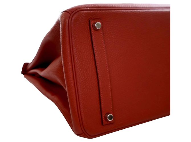 Hermès Red Togo Birkin Retourne 35 Rosso - vista 13