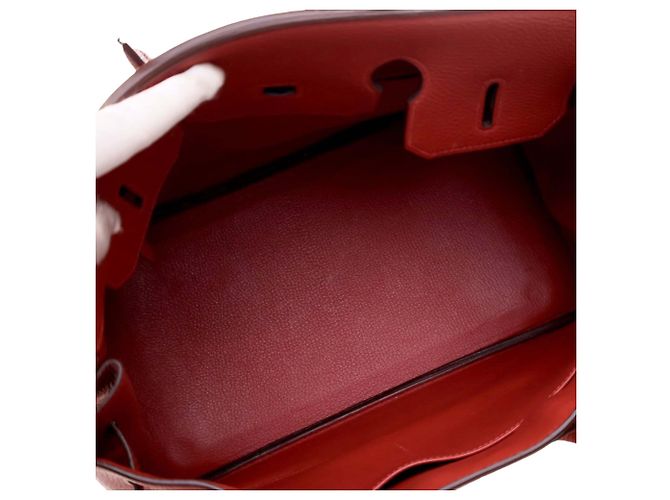 Hermès Red Togo Birkin Retourne 35 Rosso - vista 4