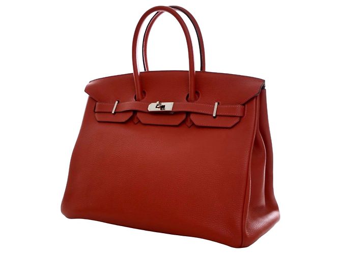 Hermès Red Togo Birkin Retourne 35 Rosso - vista 8