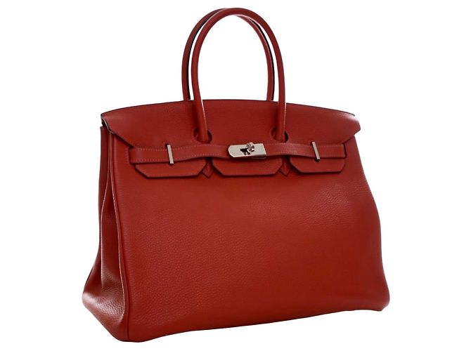 Hermès Red Togo Birkin Retourne 35 Rosso - vista 9