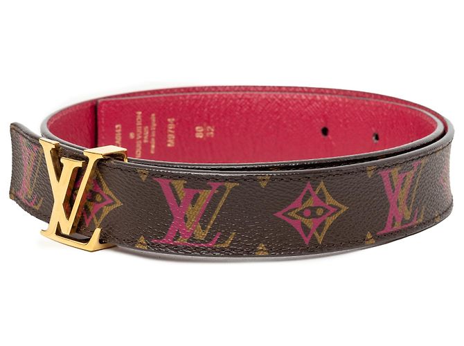 Louis Vuitton Brown Monogram Rainbow LV Initiales Wendelgürtel Braun - Ansicht 2