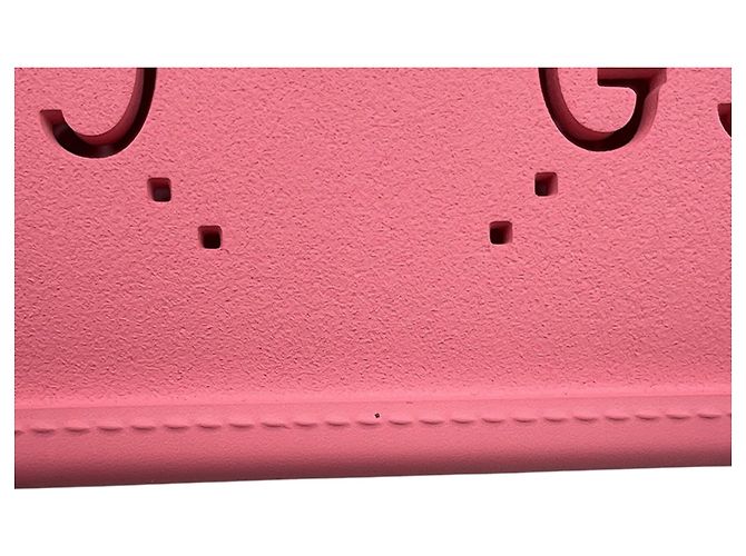 Borsa Tote in Gomma GG per Bambini Gucci Rosa - vista 10