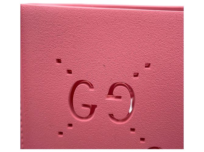 Borsa Tote in Gomma GG per Bambini Gucci Rosa - vista 6