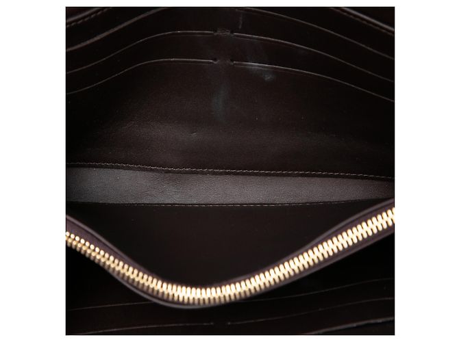 Louis Vuitton Purple Monogram Vernis Portefeuille Sarah Chain Wallet Porpora - vista 4