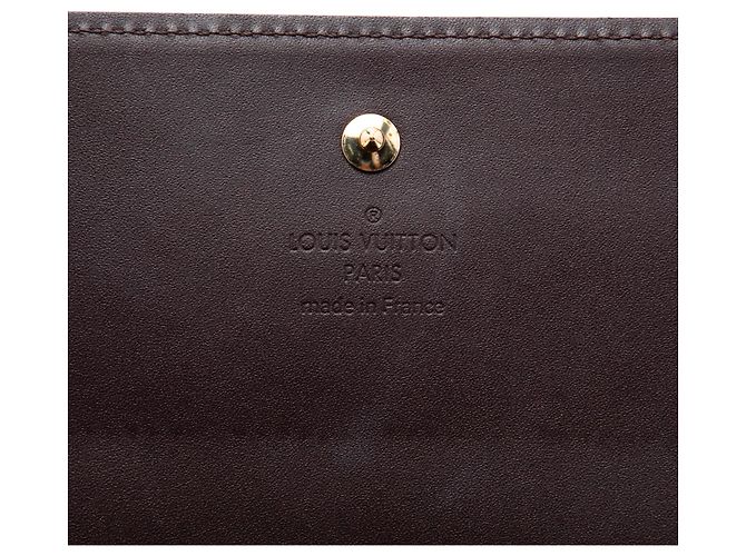 Louis Vuitton Purple Monogram Vernis Portefeuille Sarah Chain Wallet Porpora - vista 5