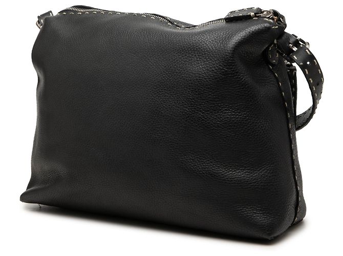 Borsa a tracolla Selleria Fendi in pelle nera Nero - vista 2