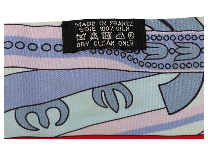 Hermès Purple Balade en Berline Seidentuch Twilly Lila - Ansicht 2