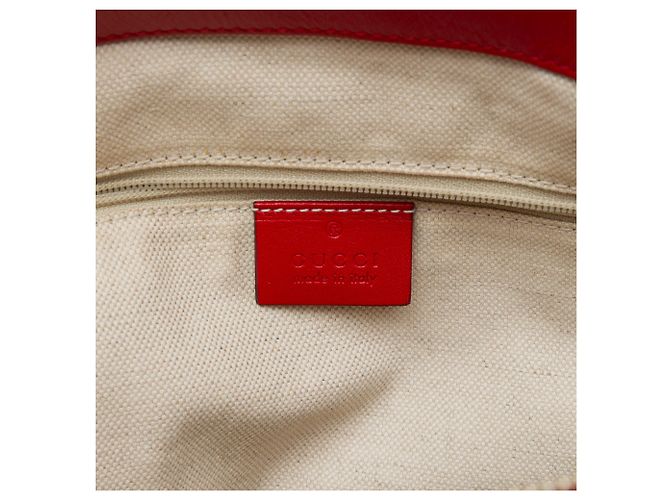 Borsa Satchel Gucci Beige GG Canvas Sukey - vista 5