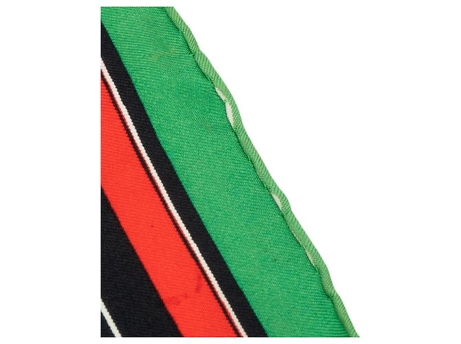 Hermès Green Couvertures Et Tenues De Jour Seidentuch 90 Grün - Ansicht 7