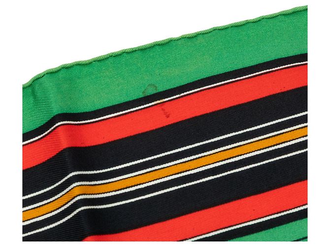 Hermès Green Couvertures Et Tenues De Jour Seidentuch 90 Grün - Ansicht 8