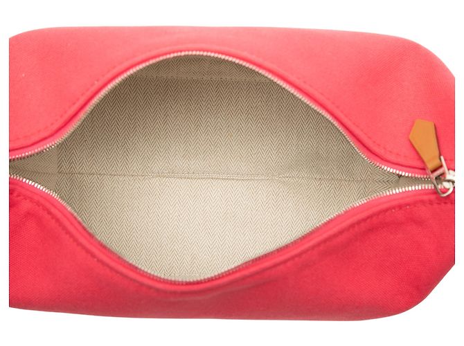 Hermès Case Small Toile Bride A Brac Rosa Pink - Ansicht 4