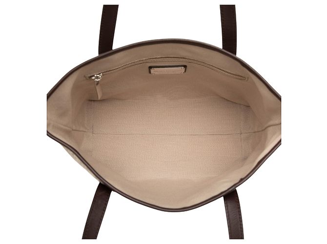 Salvatore Ferragamo Ferragamo Beige Logo Canvas Gancini Tote - Ansicht 4