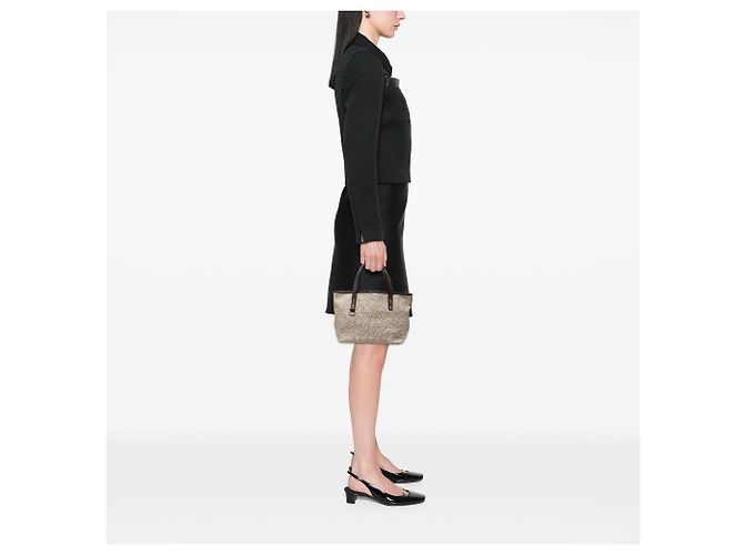 Salvatore Ferragamo Ferragamo Beige Logo Canvas Gancini Tote - Ansicht 6